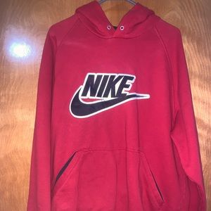 Nike Red Hoodie Size L